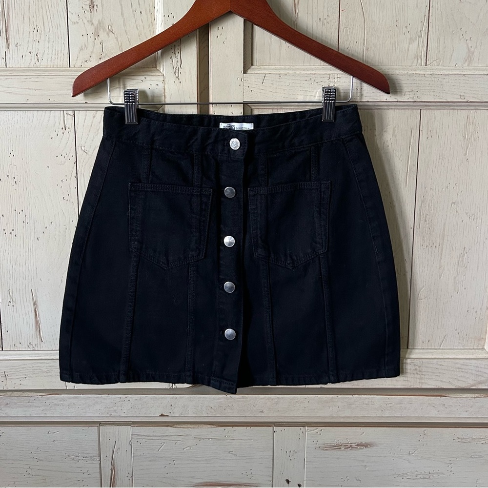 Zara authentic denim black miniskirt Size: M